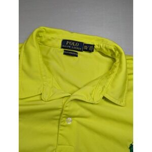 Polo Ralph Lauren Performance Polo Shirt Men's XXL Safety Yellow Golf Athletic